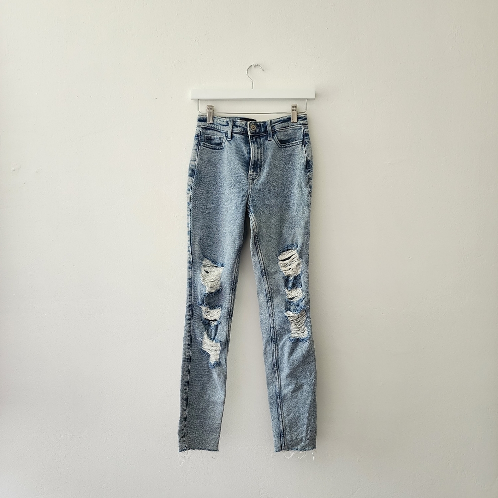 Hollister | High Rise Super Skinny Distressed Jeans